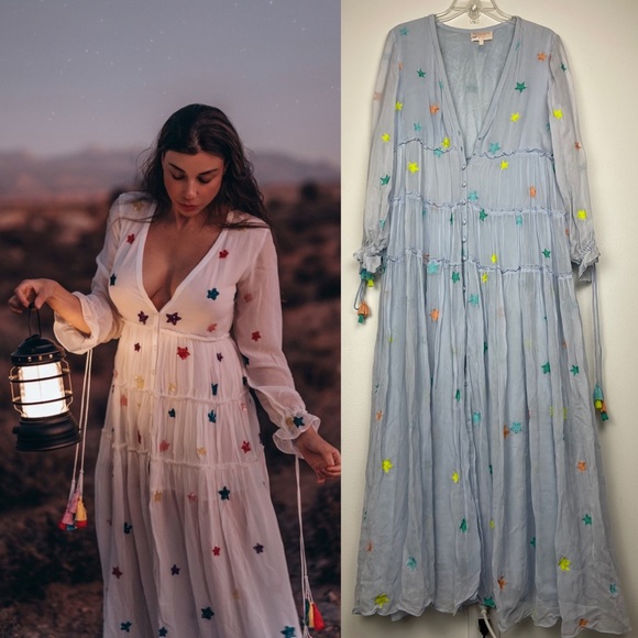 Rococo Sand Dresses & Skirts - Rococo Swim Stellar Star Embroidered Maxi Dress